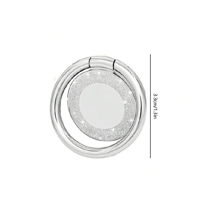 Круглый Складной Держатель-Кольцо для Телефона из Цинкового Сплава 360 ° 1 Вращающаяся Магнитная Ленивая Подставка