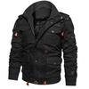 Men's Winter Fleece Jackets Warm Hooded Coat Thermal Thick Outerwear Male Military Jacket