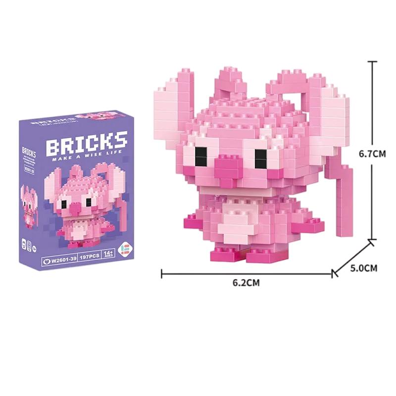 LiLo Stitch Игрушки Строительные Блоки Пикачу лего Аниме Мультяшный Персонаж Модель Строительные Блоки Игрушка для детей Подарок