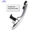 Rear Left Drive Side Chrome Exterior Door Handle W/Cover Compatible With 2016- Kia Sorento,Replaces 82651-C5010 83652-C5010