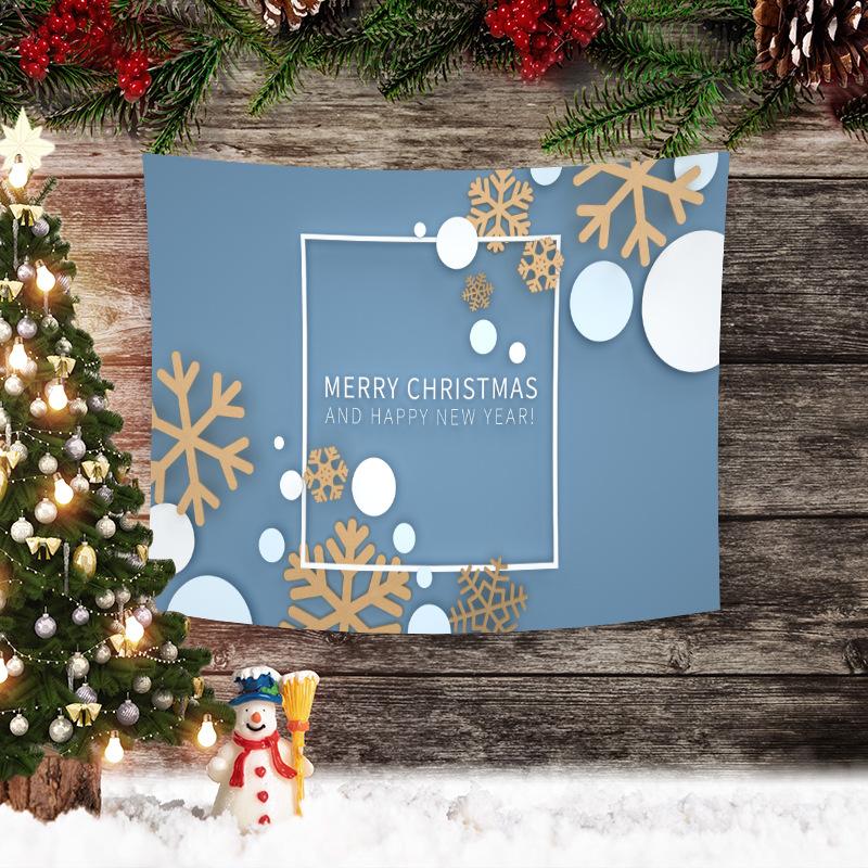 Рождественский гобелен Спальня Гостиная Декор Санта-Клаус праздничное настроение принт настенный фон