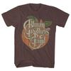 Редкая футболка The Allman Brothers Классический стиль Темный шоколад Перепечатка