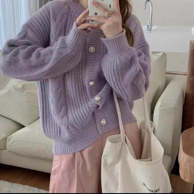 YYFS Женская мода повседневная осень-зима однотонный принт длинный рукав O-образный вырез свитера