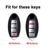 Автомобильные аксессуары Чехол для ключа автомобиля Крышка для бесключевого доступа Для Nissan Kicks Tiida Pathfinder Qashqai X-Trail T32 Infiniti Juke J10 J11
