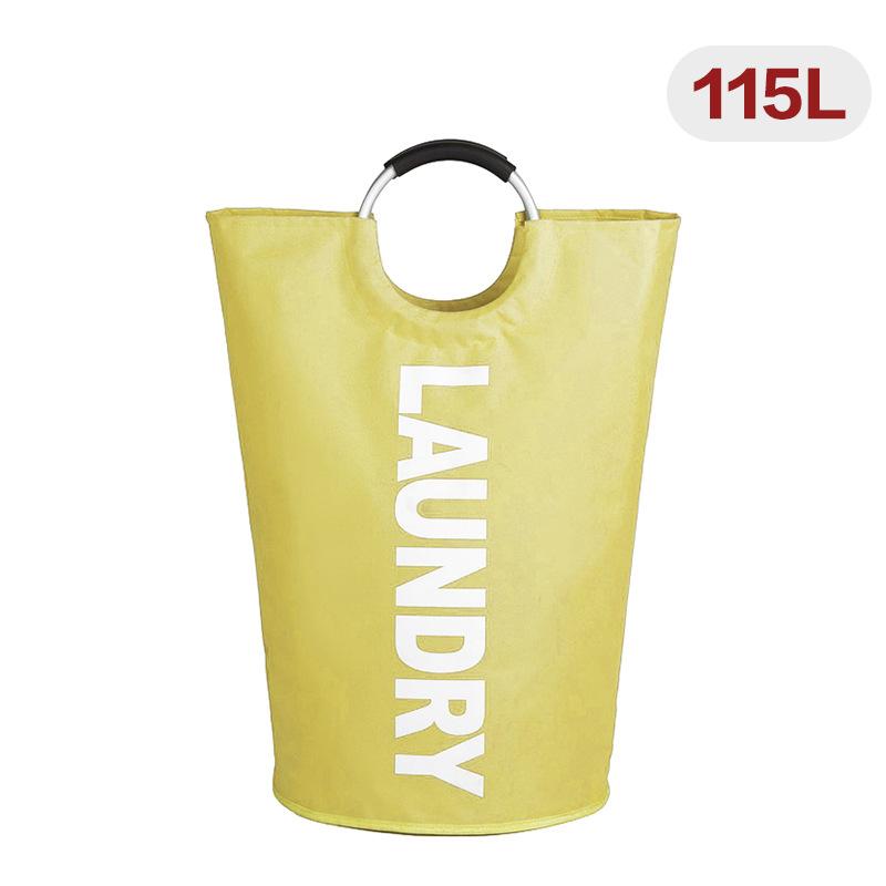 115L X-Large Laundry Basket, Collapsible Fabric Laundry Bag, Foldable Laundry Hamper, Folding Washing Bin