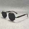 3PCS  Vintage Punk Style Sunglasses Men Retro Round Metal Frame Women Sun Glasses Fashion Eyewear  Mujer