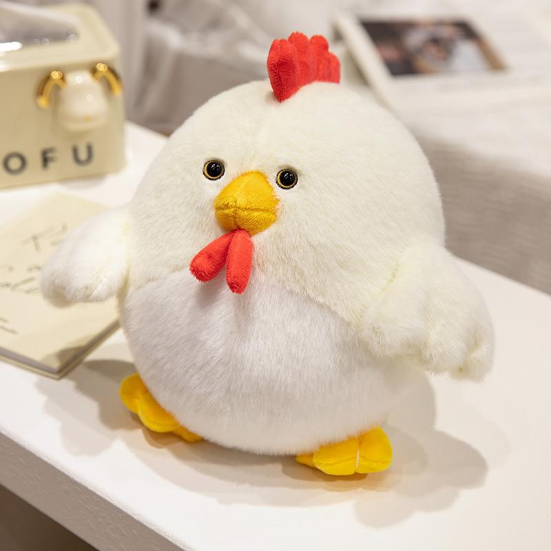 Lifelike Cute Cock Plush Toy Stuffed Fluffy Animals Rooster Soft Doll Chick Pillow Birthday Gifts