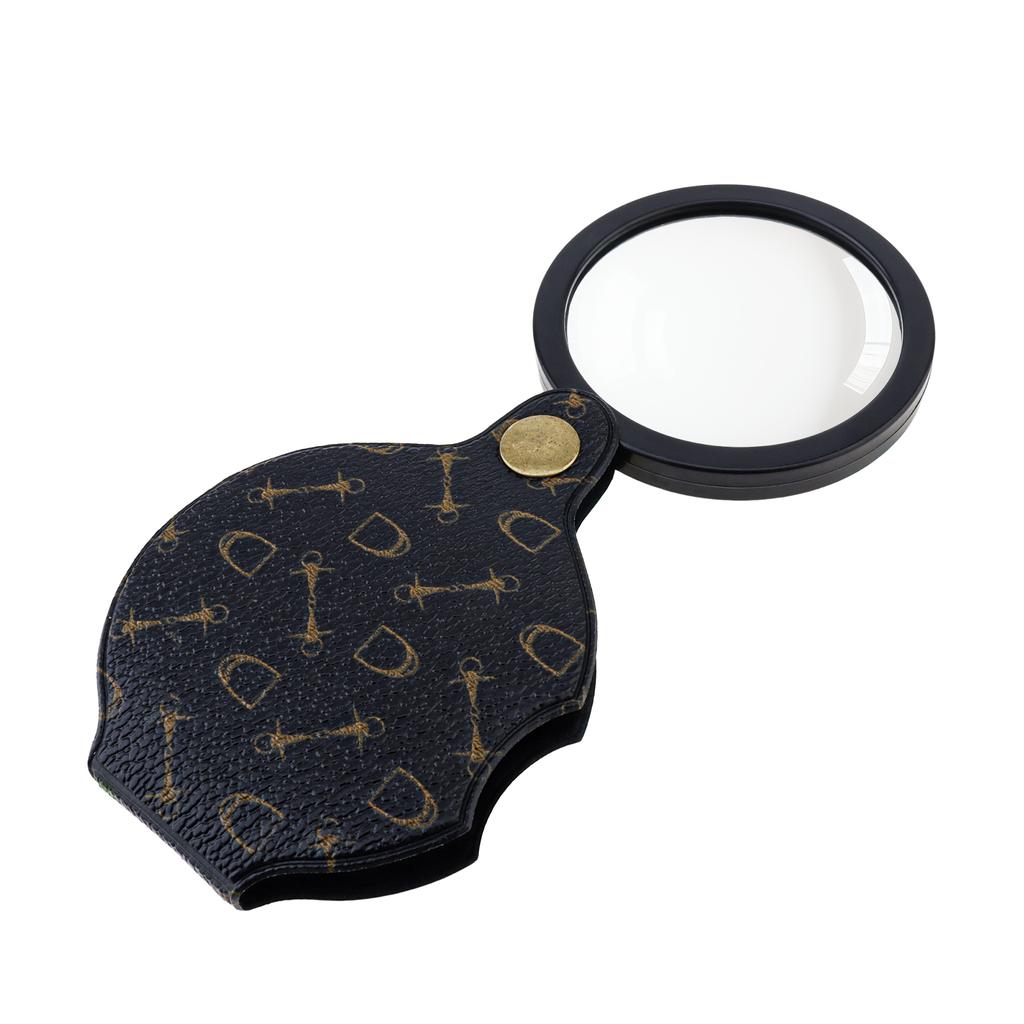 15X Складная карманная лупа из оптического стекла с футляром HD-линза для ремонта, чтения, хобби, профессиональная, портативная