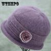 Зимняя шапка для средних и пожилых женщин, бархатная теплая хлопковая шапка для бабушки, зимняя вязаная шерстяная шапка для мамы, шапка для старушки