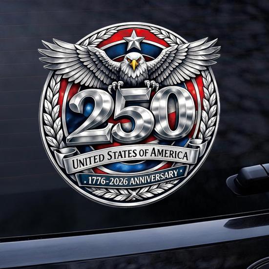 Наклейка Флаг США к 250-летию Патриотическая 1776-2026 250 Лет Америка Автомобильный Декаль Независимость