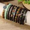 New Coconut Bead Beaded Elastic Line Men's Bracelet Bracelet Bracelet