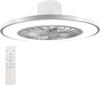 Natulux Ceiling Fan Light, 10-Level Dimming, Circulator, Fan Included, Fits 10 Tatami Mats (approx. 550mm Diameter), White, Remote Control Included,