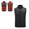 Men Heated Puffer Vest USB Electric Graphite Heating Windproof Thermal Waistcoat Winter Outdoor Activities Down Cotton Vest Coat