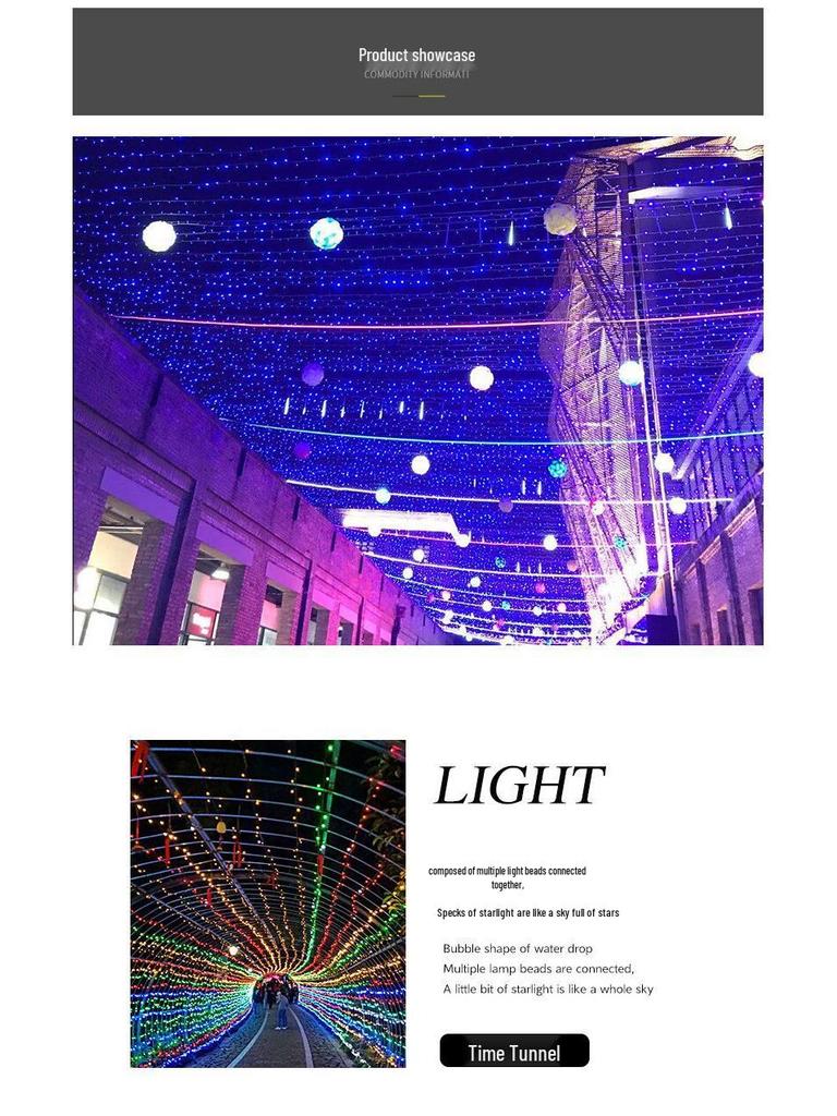 Waterproof LED Star String Lights for Christmas, New Year, Wedding & Outdoor Festivals