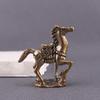 Creative Brass Horse And Monkey Cute Statue Key Chain Pendant Home Office Desktop Ornaments Funny Toys
