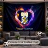 Wall Hanging Tapestry Custom Nameifk göteborg Pattern Personalized Printed Fabric Wall Decor