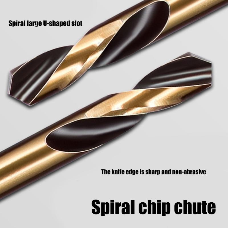 6Pcs Double Headed Auger Drill Bits For Metal Stainless Steel Wood Drilling Power Tool 3mm/ 3.5mm/ 4mm/ 4.5mm/ 5mm/ 6mm