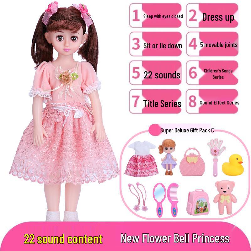Interactive Smart Doll Set with Changeable Clothes - Princess Toy for Girls, Perfect Birthday Gift