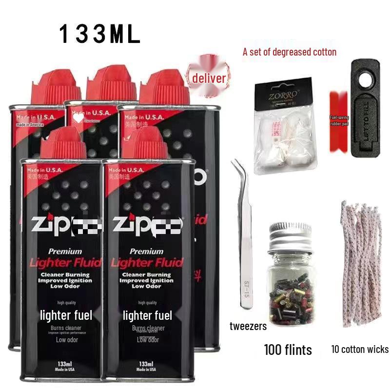 ZP Original Universal Lighter Fuel: Kerosene Oil for ZPPO Lighters with Flint and Cotton Wick.