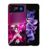 Blue Lock Anime Phone Case For Samsung Z Flip 7 6 5G Galaxy Z Flip4 Z Flip5 Z Flip3 Coque Black Hard PC Shell Protective Cover