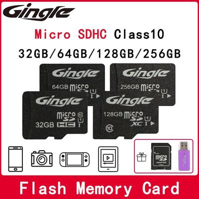 Micro SD TF 32 ГБ 64 ГБ/128 ГБ/256 ГБ флэш-карта памяти Micro SDHC класса 10 с адаптером для камеры записи данных автомобиля, смартфона Game-C10, U1