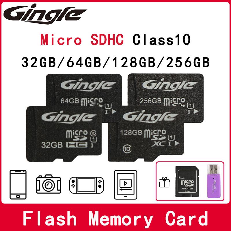 Micro SD TF 32 ГБ 64 ГБ/128 ГБ/256 ГБ флэш-карта памяти Micro SDHC класса 10 с адаптером для камеры записи данных автомобиля, смартфона Game-C10, U1