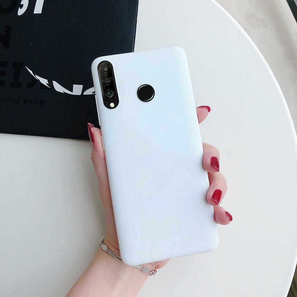 Силиконовый чехол для телефона цвета конфет для Huawei P30 Lite P20 Lite P40 lite EP Smart Z Y5 Y6 Y7 Y9 2019 Y5P Y6P Y7P матовый мягкий чехол