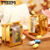 10pcs Golden Gift Boxes for Wine Glass Transparent Gift Packaging Box for 9 Oz Stemless Glass Paper Gift Box Gift Box with Transparent Window