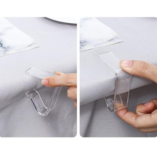 24 шт. зажимы для скатерти прозрачные эластичные утолщенные противоскользящие ветрозащитные рождественские домашние свадебные вечерние