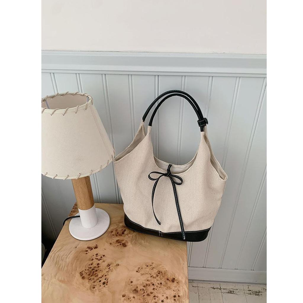 Женская холщовая сумка-тоут, однотонная дизайнерская женская повседневная сумка через плечо, большая вместимость, хлопковые многоразовые сумки для покупок, пляжные сумки