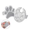 Alloy Finger Ring Palette for Nail Art Pigments - Customizable Beauty Tool