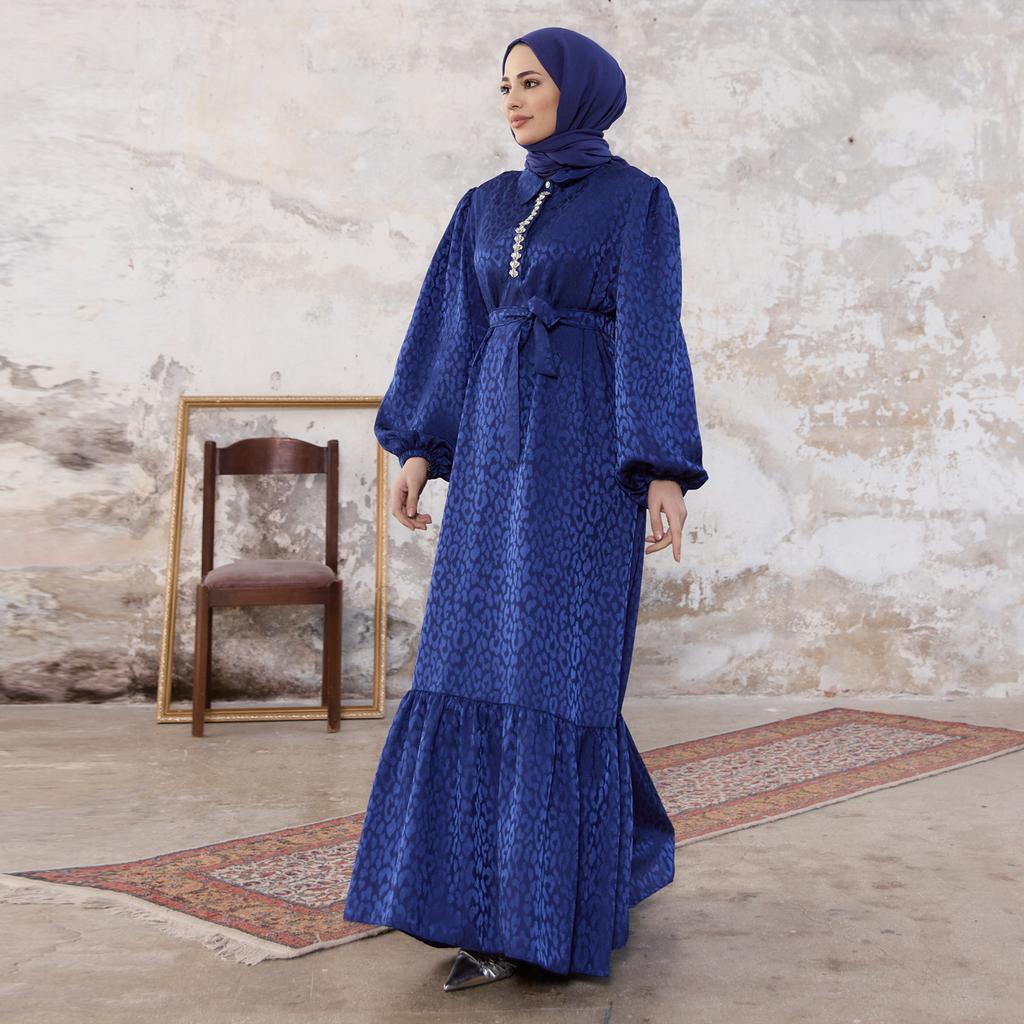 Liya Stone Jacquard Women Dress Modern Islamic Fashion