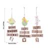 3Pcs Easter Wood Hanging Ornament Painted Bird House Shape Pendant Home Banquet Decor Kids Party Crafts Supplies