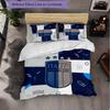 Italy Football Pattern 3 Pieces Bedding Set Soft Microfiber Duvet Cover with Pillow Cases for Bedroom