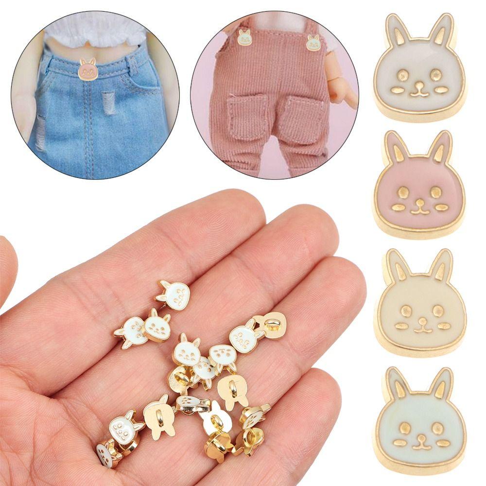 Sewing Accessories Ultra-small Buckle Doll Rabbit Buttons Doll Belt Buckles 1/6 Dolls Clothing