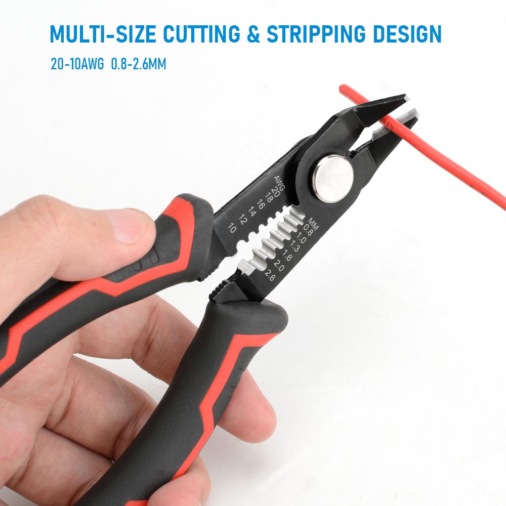Wire Stripper Pliers Stripping Cutter Cable Wire Crimping Electrician Repair Tools Wire Stripper Tool Hand Tools AVE