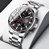 Business Men's Calendar Quartz Watch Fashion Mens Classic Stainless Steel Wristwatches,ideal Choice for Gifts To Men
