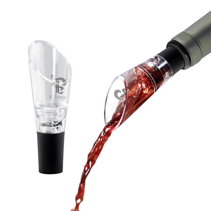 Aérateur de Vin FILTRO avec Tamis Anti-Tartre - Dé Cantation Facile et Filtration Efficace