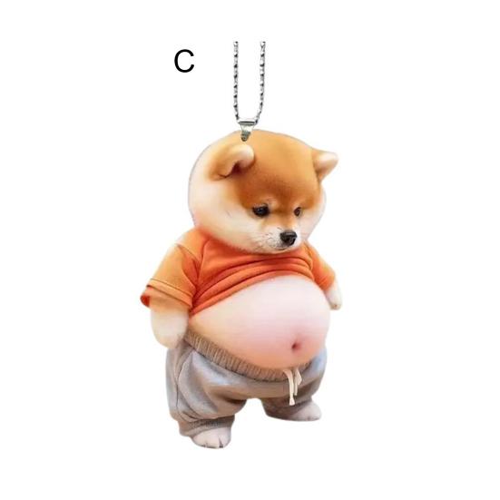 Автомобильный кулон Fat Belly Cat Car Подвеска Украшение Легкий Акриловый Подвесной Декор