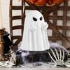 Хэллоуин Фигурка Призрака Смола Жуткий Палец Призрака Статуэтка Маленький Белый Призрак Настольные Украшения для Дома в Помещении Офисного Стола Декор