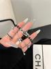Элегантный металлический браслет королевы-матери для Apple Watch 10, 9, SE, 8, 7 — с цепочкой из 654 бусин.