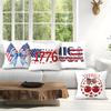 4pcs/set Independence Day  Cushions Pillowcase Polyester Cushion Cover Throw Pillow Pillowcover Home Car Sofa Decor