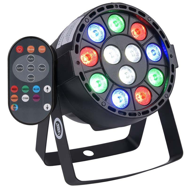 Light4Me P12 Led Par Rgbw Mały Lekki Reflektor Oświetlenie Sceniczne Dekoracja Światłem + Pilot