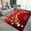 Christmas Decor Area Rug,Santa Claus Carpet Christmas Tree Rug for Living Room Bedroom,Doormat Kitchen Non-slip Floor Mat Gift