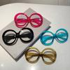 Круглая оправа для очков большого размера Новая модная винтажная оправа конфетного цвета Модный бренд Очки без диоптрий