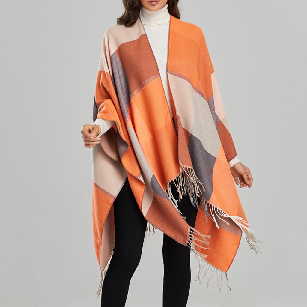 Осенние и зимние теплые шарфы, шали, классические клетчатые ремни, кардиганы и теплые одеяла для наружного использования