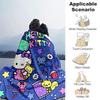 1pc Hello Kitty and Friends Blanket Soft Warm Bedding Throw Coverlet for Room Decor, Living Room, Travel, Camping, Car Blankets, Beach, Office Naps, G