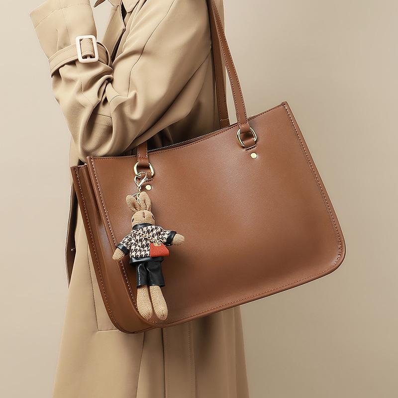 Bag Women'S Bag Large Capacity Fashionable High-End Texture Foreign Leather Shoulder Tote Bag Trendy Bag