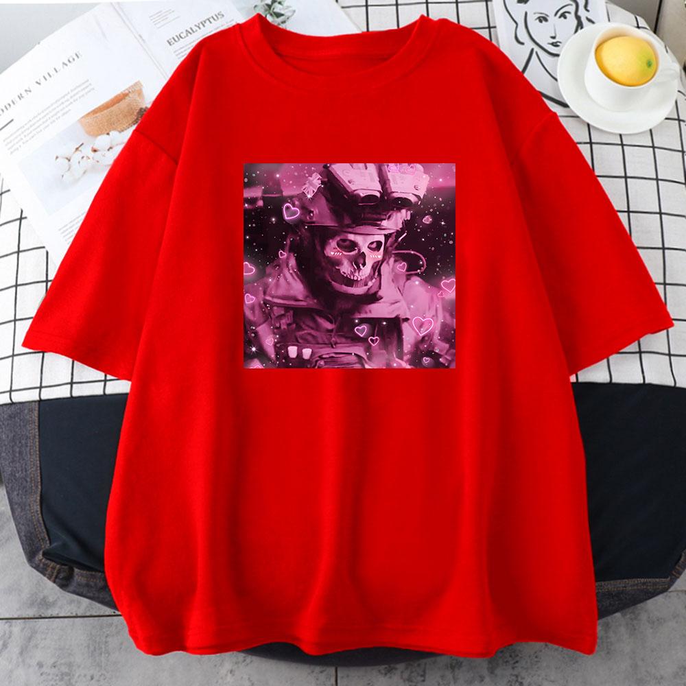 BabyGirl Call of Duty Game T-shirts Summer Cotton High Quality Tee-shirt Streetwear Casual Women Men Unisex Tshirts Kawaii Print Tops