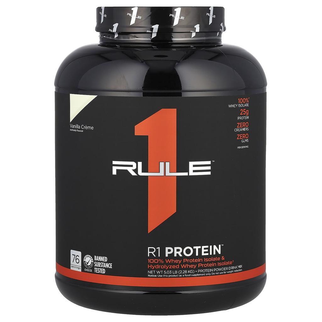 Rule One Proteins R1 Protein Powder Drink Mix, Vanilla Cream, 5.03 Lb (2.28 Kg)